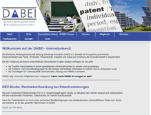 Tablet Screenshot of dabei-ev.de